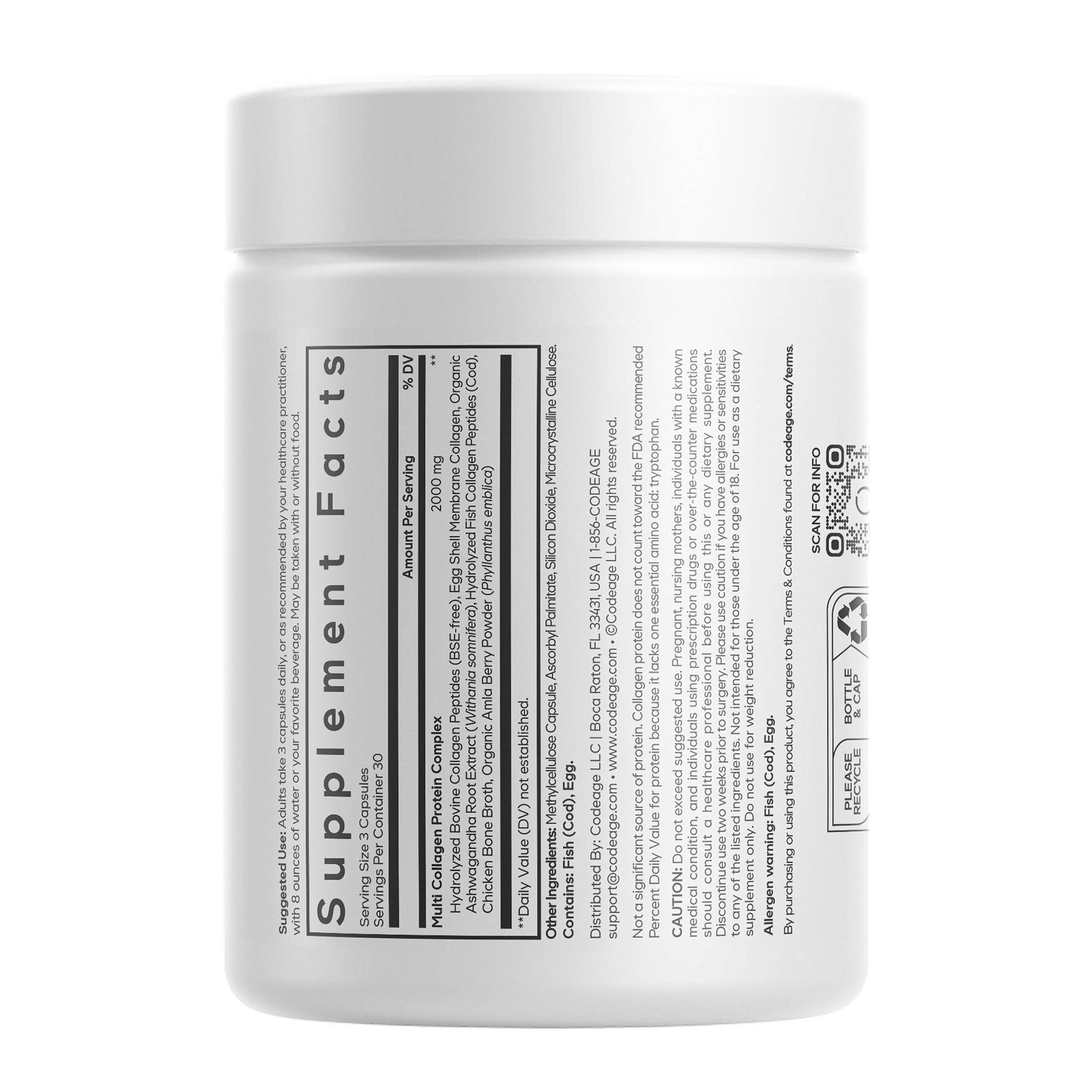 Multi Collagen - 90 Capsules (30 Servings)  | GNC